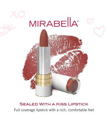 Mirabella Full Coverage Lipstick - Rosy Modern Matte | Long-Lasting Creamy Lip Color - Buy Online on SooperMarket.com