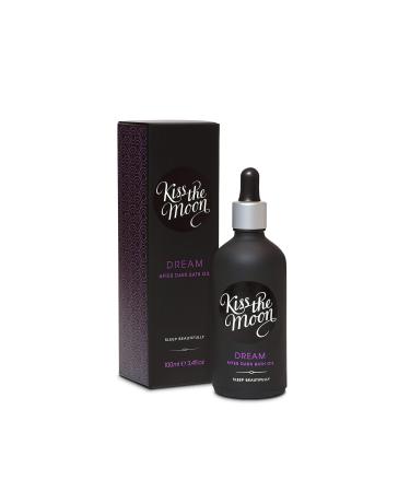 Kiss the Moon Dream after Dark Bath Oil 100ml |Includes Essential Oils to Aid Sleep & Glowing Skin |All Natural Ingredients |Ideal for Soothing Skin |Rose & Frankincense Scent 1 piece (1 Pack)