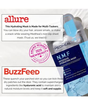 Mediheal N.M.F Intensive Hydrating Jumbo Pack - 30 Ultra Moisturizing Sheet Masks with Hyaluronic Acid | Korea's No.1 Face Mask - Buy Online on SooperMarket.com