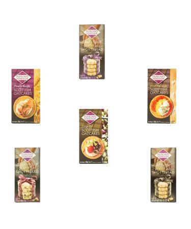 Duncan's Deeside Shortbread OatCake Box Pick N Mix - Create Custom OatCakes Combo with 6 Flavours | Family Recipe All Butter Chocolate Chip Olive Oil Wheat Free-Recipe - Pack of 3 X 200g
