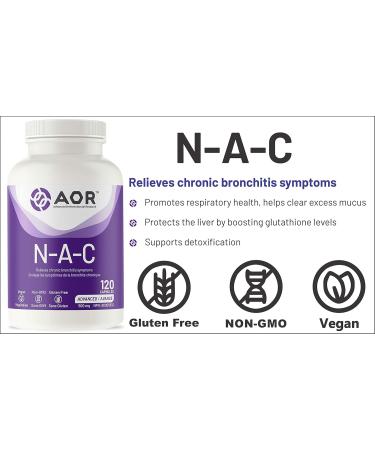 AOR - NAC Supplement 500mg N-Acetyl Cysteine 120 Capsules - Mucus Relief Bronchitis Relief Mucus Clear Respiratory and Detoxification Supplement - N-Acetyl-Cysteine NAC 500mg Capsules 120 count (Pack of 1) - Buy Online on SooperMarket.com