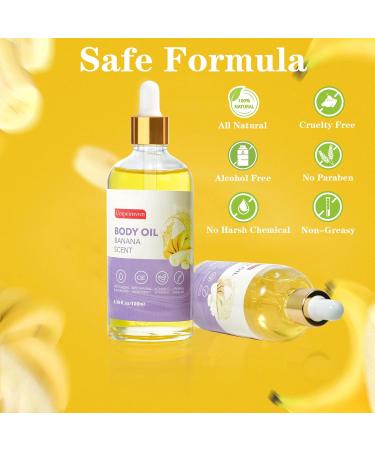 2 Pack Body Banana Juice Oil - Hydrating Vitamin C & E After Shower Moisturizer for Women - International Shipping - Buy Online on SooperMarket.com