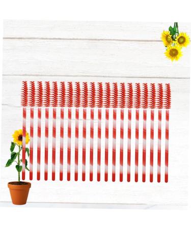 BELLIFFY 100pcs Nylon Eyelash Brush Lash Bonder Lash Lengthening Mascara Eyelash Remover Eyelash Mascara Red Size 1 Red - Buy Online on SooperMarket.com