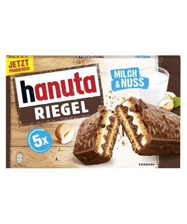 Ferrero Hanuta Riegel Bars 5 pieces 173g Crunchy Candy Wafers