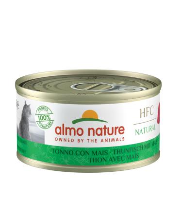 Almo Nature HFC Natural wet cat food - tuna with corn 24 pack (24 x 70g) Tuna with corn 70 g (24 pack)