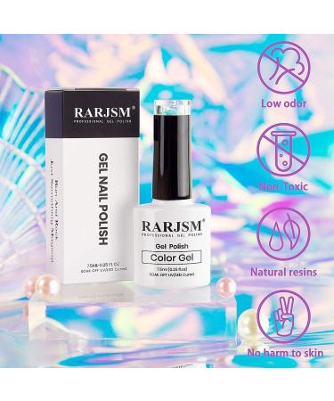 Mermaid Effect Pearl Glitter Gel Polish - Reflective Sparkle Shiny Clear Pastel Nail Gel - 7.5ml - UV/LED Lamp Cure - Nail Art Manicure - Buy Online on SooperMarket.com