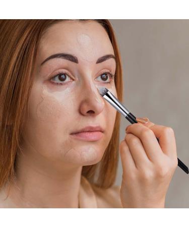 Veeteah Brush For Under Eye Concealer Tapered Coverage Multitask Brush - Bristles Dense And Soft Brush For Face Three-Dimensionality Brightening Brush For Complexion Refined Makeup Look - Buy Online on SooperMarket.com