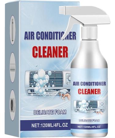 Air Conditioner Coil Cleaner | 120ml Rinse-Foam Spray | Ac Coil Cleaner Foaming Air Conditioner Coil Cleaner Spray for Dust Dirt - Buy Online on SooperMarket.com