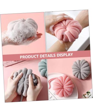 4pcs Pumpkin Bath Balls | Exfoliating Shower Sponges & Loofah Scrubber for Body Care - International Shipping Available - Buy Online on SooperMarket.com