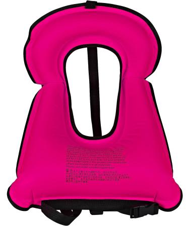 SOLY Inflatable Snorkel Vest Adult | Adjustable Light Snorkeling Jacket for Diving & Water Sports Safety - Pink Kid Size - Buy Online on SooperMarket.com