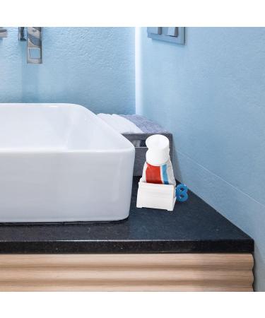 Toothpaste Squeezer Roller | Toothpaste Tube Squeezer - Rolling Tube Toothpaste Squeezer Toothpaste Seat Holder Stand Rotate Toothpaste Dispenser for Bathroom Laoxi Blue - Buy Online on SooperMarket.com