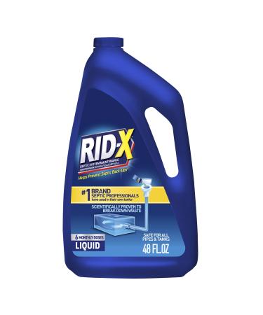 RID-X Septic Treatment, 6 Month Supply Of Liquid, 48 oz 6 dose liquid