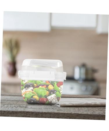 HOLIDYOYO Box Box Lunchbox Bento Container Lunch Boxes Lunch Holder White Compartment Box Pp Double Layer 15.8X15.8X14.3CM 10TUI4923B White 15.8X15.8X14.3CM - Buy Online on SooperMarket.com