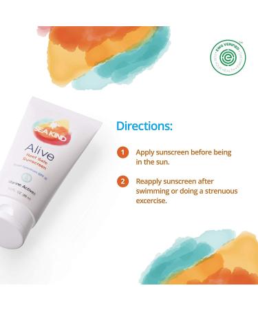 Sea Kind Alive SPF30 Biodegradable Sunscreen Lotion - 3 Oz | Natural Skin Care Sunscreen - Buy Online on SooperMarket.com