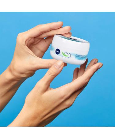 NIVEA Soft Moisturizing Cream 6.8 Oz - Enriched with Jojoba Oil & Vitamin E | Best Face & Body Moisturizer - International Shipping Available - Buy Online on SooperMarket.com