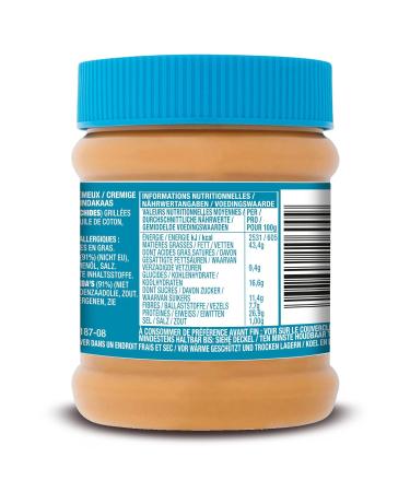 Skippy Creamy Peanut Butter 340g - 91% Peanuts No Palm Oil Extra Smooth Delicious Taste - International Shipping Available - Buy Online on SooperMarket.com