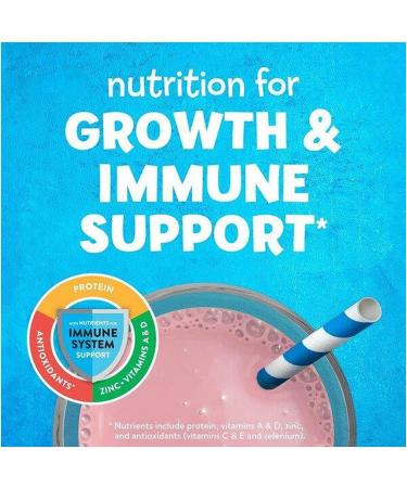 PediaSure Grow & Gain with Immune Support Kids Protein Shake 27 Vitamins and Minerals 7g Protein Helps Kids Catch Up On Growth Non-GMO Gluten-Free Strawberry 8-fl-oz Bottle 24 Count - Buy Online on SooperMarket.com