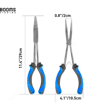 Booms Fishing F05 Long Nose Pliers - 11 Stainless Steel, PTFE Plated Hook Remover - Buy Online on SooperMarket.com