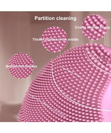 Maodom Face Cleansing Brush Soft Silicone Face Cleansing Brush | Vibrating Rechargeable Waterproof Skin Care Tool for Firming Enhances Product Absorption Pink (English) - Buy Online on SooperMarket.com