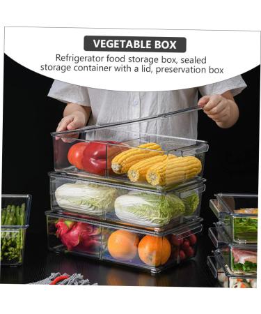 Alipis 1pc Box Refrigerator Storage Box Fridge Drawer Organizer Vegetable Storage Organizer Crisper Thicken - Buy Online on SooperMarket.com