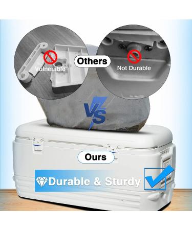 Cooler Replacement Parts Kit - Hinges, Drain Plug, Latches & Screws Combo - Buy Online on SooperMarket.com