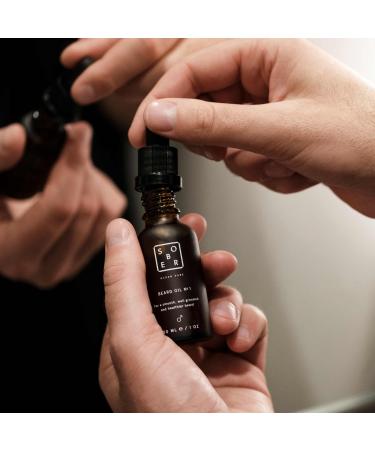 sober | Beard Oil No. 1 | Vegan beard oil | Natural beard care for men with precious argan jojoba and avocado oil