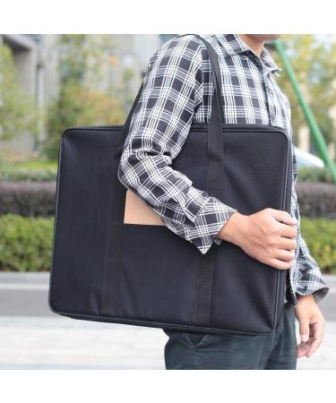 Jjring 23x17 Art Portfolio Case: Wire Framed Nylon Tote Bag for Artworks, Posters, Drawings - Black - Buy Online on SooperMarket.com