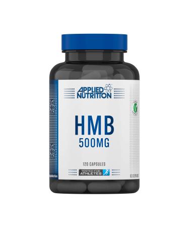 Applied Nutrition HMB 500mg Capsules Leucine Amino Acid Supplement for Muscle Growth Protects and Repairs Muscle Tissue Boosts Performance Blue 120 Count 120 Count (Pack of 1)