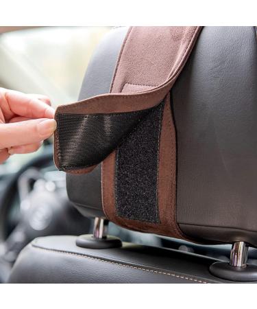 Forbell Memory Cotton Car Headrest Neck Pillow - Suede Black Car Accessories - Buy Online on SooperMarket.com