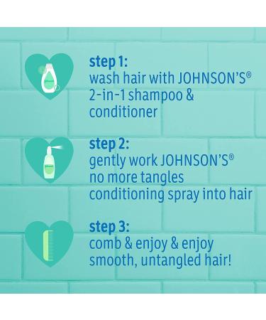 Johnson's Baby Shampoo No More Tangles 13.6oz (400ml) - 2 Pack - Buy Online on SooperMarket.com