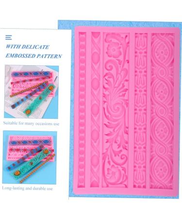 IMIKEYA 3pcs Silicone Cake Mold Silicone Cupcake Molds Vintage Candy Cake Decoration Mold Cake Decors Mold Cupcakes Baroque Fondant Molds Baking Tool The Flowers Fondant Cake Silica Gel 19X12X1CMx3pcs - Buy Online on SooperMarket.com