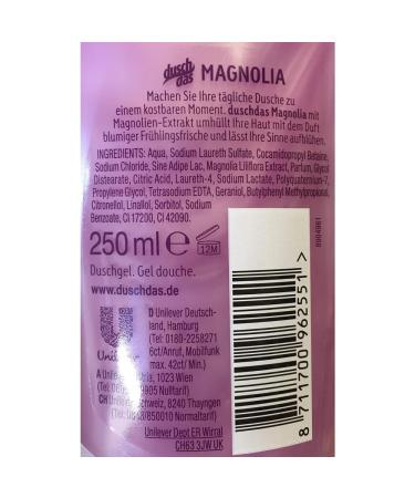 Buy Magnolia Shower Gel 250 ml | Nourishing & Luxurious Shower Experience - Free International Shipping - Buy Online on SooperMarket.com