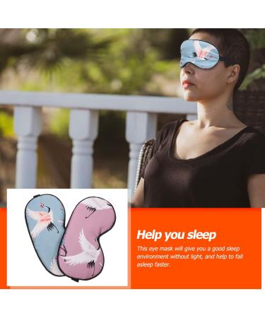 Buy NOLITOY 2pcs Printed Sleep Mask - Hot Cold Eye Patch & Blindfolds for Travel Naps | Silk Adjustable Goggles for Ultimate Comfort - Buy Online on SooperMarket.com