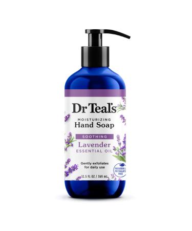Dr Teal's Gentle Exfoliating Liquid Hand Soap Lavender Essential Oil 12.5 fl oz (Packaging May Vary)
