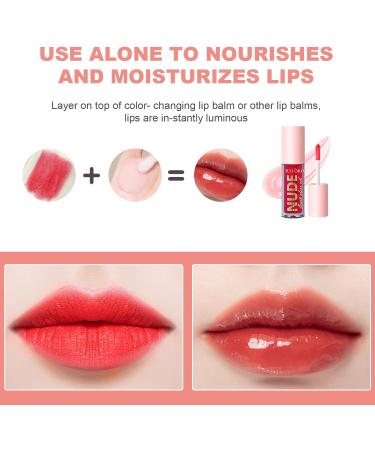 LOPHE 4Pcs Plumping Lip Oil Kit Makeup Lip Gloss Set Fruit-Flavored Lip Care Oil Long Moisturizing Lip Gloss Tinted Lip Oil Non-Sticky FInish High-Shine Hydrating Light Clear Liquid Lipsticks 4PCS-C - Buy Online on SooperMarket.com