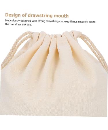 Mikinona 2pcs Hair Dryer Storage Bag Hair Dryer Holiday Travel Bathroom Hairdryers Travel Pouch Beige Fabric - Buy Online on SooperMarket.com