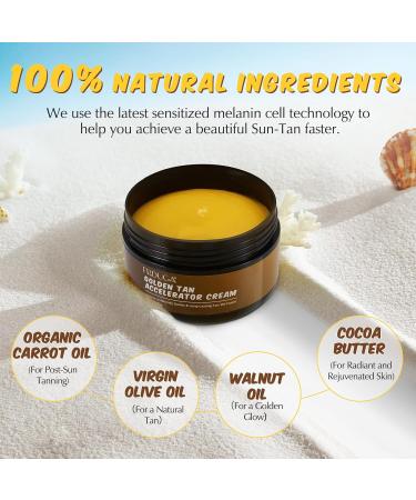 Sunbed Cream 100g Tanning Accelerator Cream for Sunbed Effective in Sunbeds and Outdoor Sun Achieve a Natural Long-Lasting Tan (100 Grams) - Buy Online on SooperMarket.com