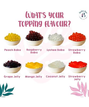 MBTK - 8 (Boba Bar London | Warm Moments Milk Bubble Tea Kit | 8 Milk Tea Flavours | 8 Boba & Jelly Toppings | Tapioca Pearls | 8 Bamboo Straws | 8 Tea Bags | 2 Recipe Cards ) - Buy Online on SooperMarket.com