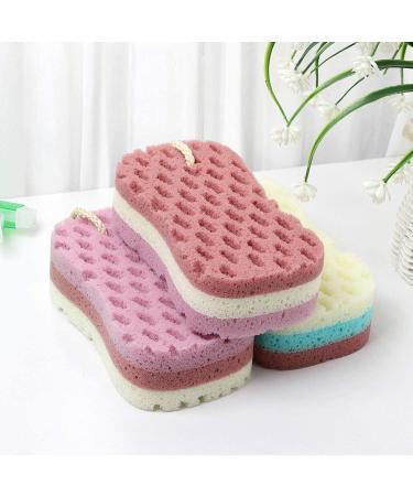 Dravency Large Body Scrubber Sponge Set - Bath Loofah Sponge for Women and Men - No Disintegration or Mould - Buy Online on SooperMarket.com