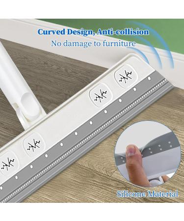 Kioiner Silicone Water Scraper with Long Handle Professional Shower Scraper Squeegee Adjustable Floor Squeegee for Cleaning Washing Drying Shower Glass Garage Windshield Window - Buy Online on SooperMarket.com
