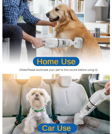 HOPET Pet Grooming Vacuum Kit - Wireless Dog Hair Remover & Cat Deshedding Brush with Powerful Suction - Buy Online on SooperMarket.com