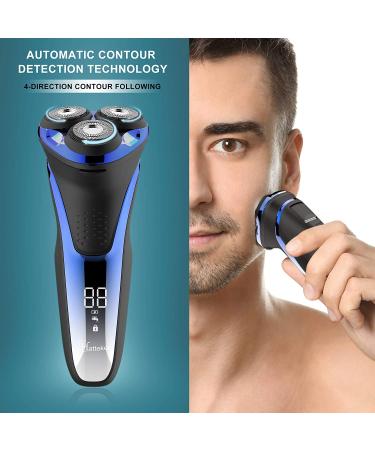 Hatteker Electric Shaver for Men - Cordless Rotary Razor with Pop-up Trimmer - Buy Online on SooperMarket.com