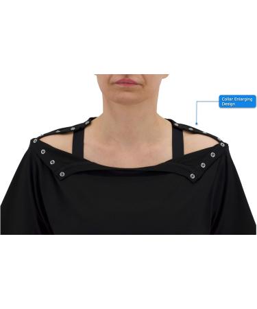 Shop Black Shoulder Shirt - Unisex Sizes S | Men's & Women's Fashion - International Shipping Available - Buy Online on SooperMarket.com