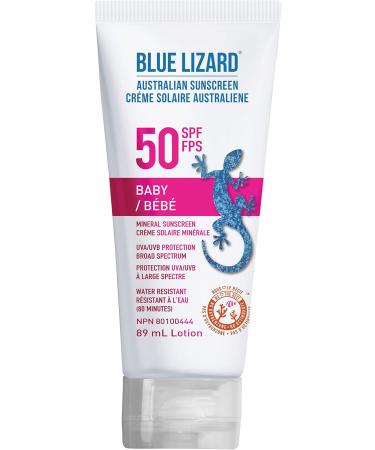 BLUE LIZARD SPF 50 Kids Duo Mineral-Based Sunscreen for Toddlers and Children Non-Greasy Sunscreen & Baby Broad Spectrum Mineral Sunscreen Lotion SPF 50+ Water Resistant Sunscreen + Sunscreen Lotion SPF 50+ 89 ml - Buy Online on SooperMarket.com