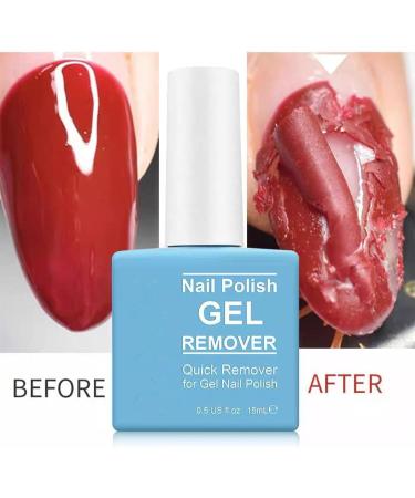 Gel Nail Polish Remover - Safe & Easy Quick Gel Polish Remover For UV Plastic Acrylic Natural Nails etc 2-3 Min Time-Saving And Hassle-Free Non-Irritating Gel Remover Nail Varnish Remover - Buy Online on SooperMarket.com