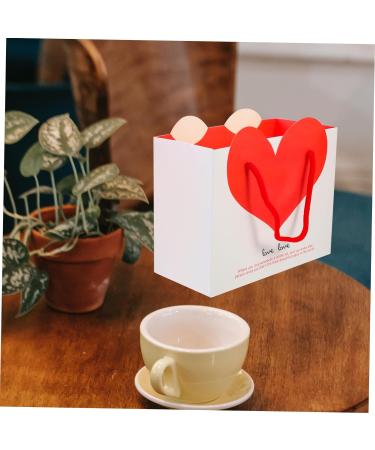 KOMBIUDA 20pcs Love Handbag Merchandise Bags Girl Gift Bag Birthday Gift Bags Bulk Girl Birthday Gift Baby Gift Bags Baby Shower Goodies Bags Goodies Pouches Bride Paper Party Bag Medium - Buy Online on SooperMarket.com