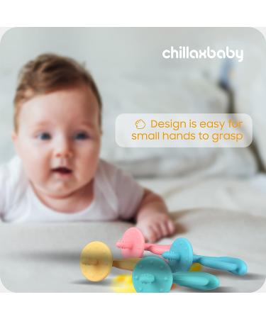 Chillax Teether Toys - Soothing Relief for Baby Teething - Non-BPA Silicone Teethers for Infants 3+ Months - Dishwasher-Safe - Buy Online on SooperMarket.com