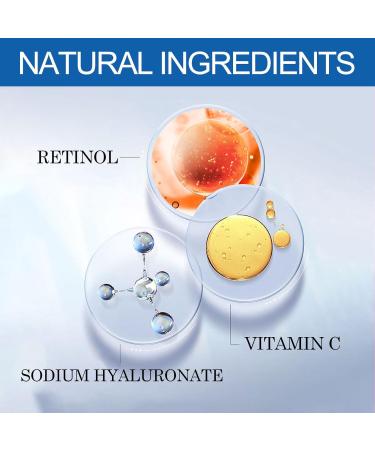 Retinol Face Night Serum Anti Wrinkle Serum Retinol Serum for Face Retinol Face Serum Face Moisturizer for Women Hydrating Serum Dark Spot Remover Anti Age Serum Plump and Smooth Skin - Buy Online on SooperMarket.com