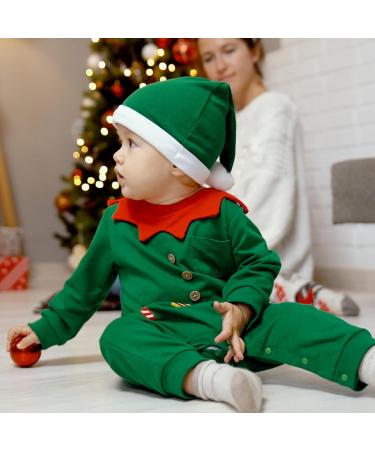 Hifot My First Christmas Baby Romper Outfit + Hat - Green - 9-12 Months - Buy Online on SooperMarket.com