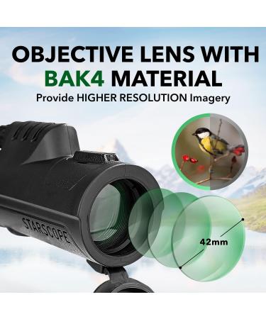 STARSCOPE Monocular G3 - Long-Range 10x42 High Powered Monocular | Small Monocular for Bird Watching  Hunting  Sports  and More | Monoculars for Adults with BAK4 Prism and Wide Field of View - Buy Online on SooperMarket.com